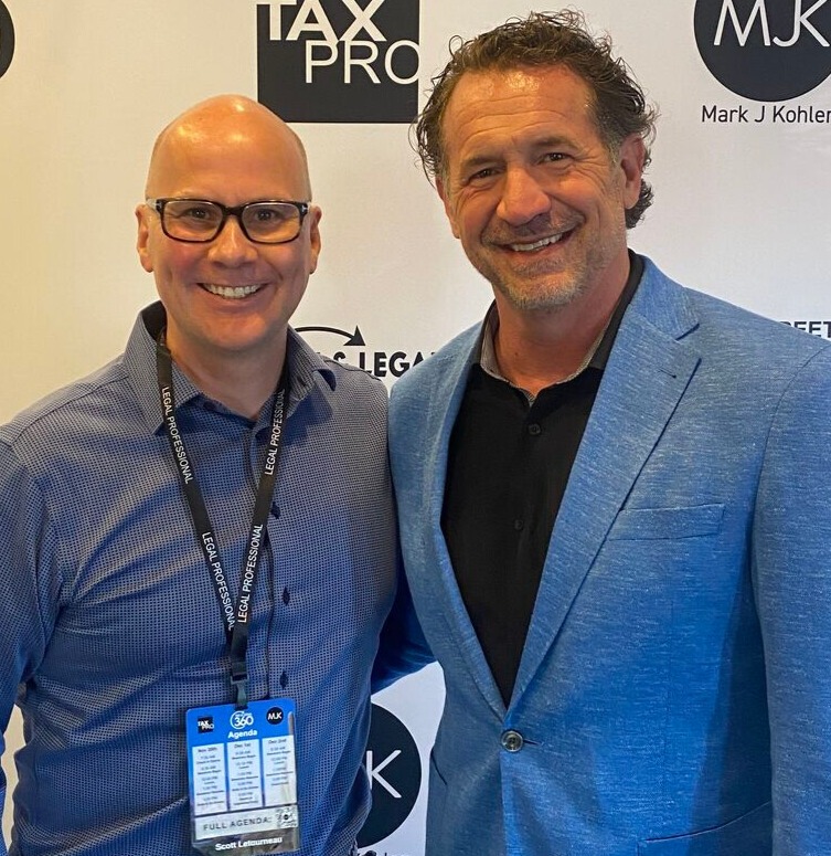 Scott Letourneau with Mark Kohler at Tax and Legal 360