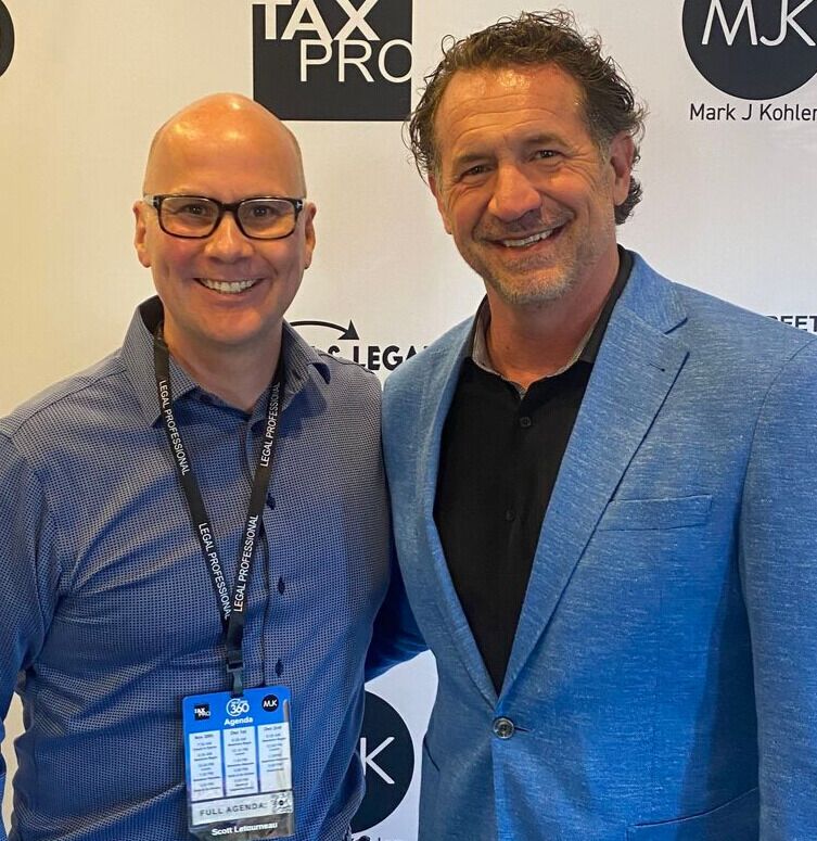 Scott Letourneau with Mark Kohler at Tax and Legal 360