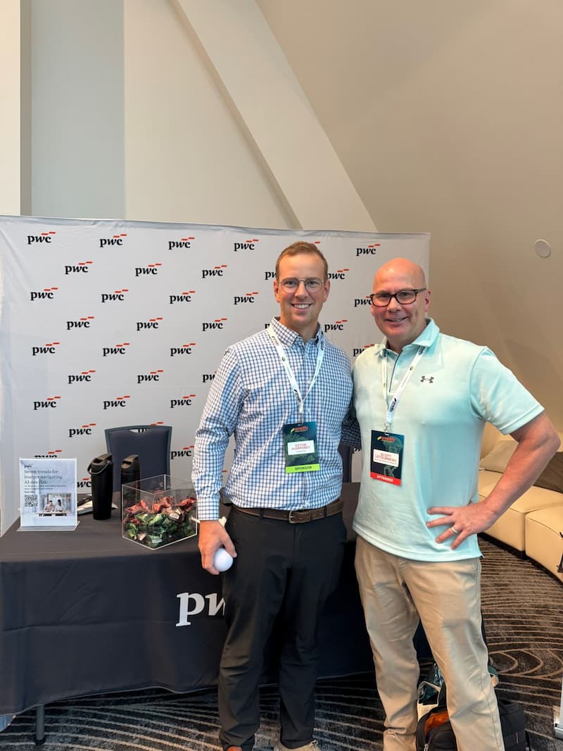 Scott Letourneau with Eston Humphrey of PwC